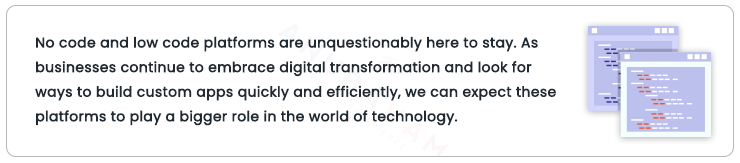 low code no code platform